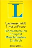  Langenscheidt Fachwörterbuch Kompakt Maschinenbau, Englisch