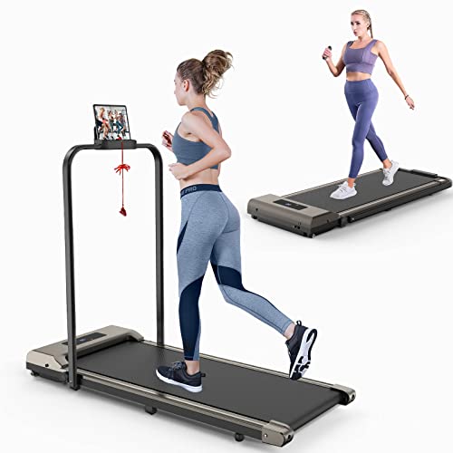 Walking Pad Under Desk Treadmill Gywowken 2 in 1 Foldable Treadmill