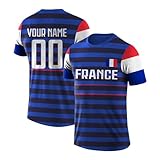 Custom France Soccer Shirt Personalized Shirts Add Your Name Number Sport Fans Gifts for Men Women Youth