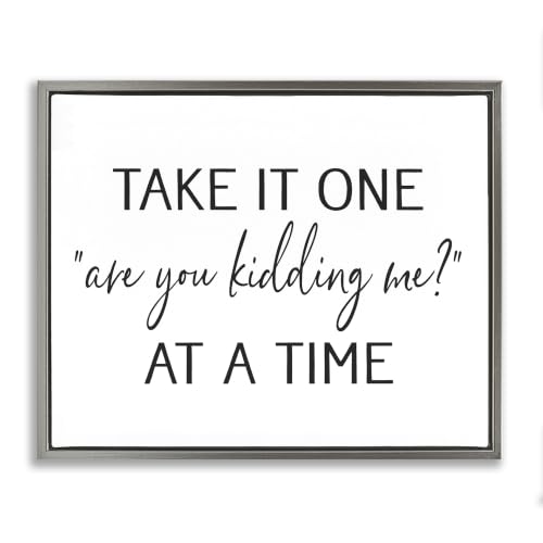 Humorous Casual Quote, 16 x 20 Inch Canvas in Floater Frame