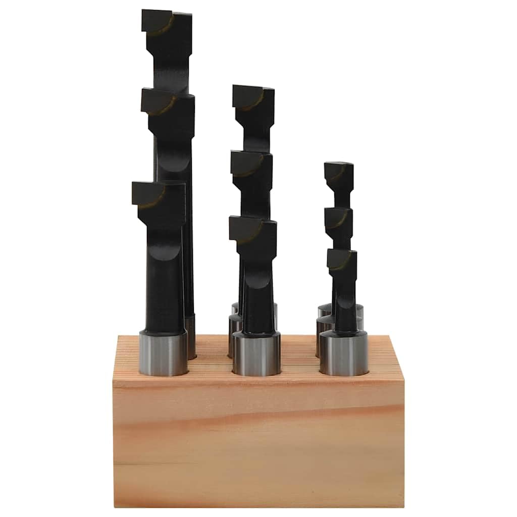 Set di 9 aste per trapano con codolo da 12 mm per punte da trapano