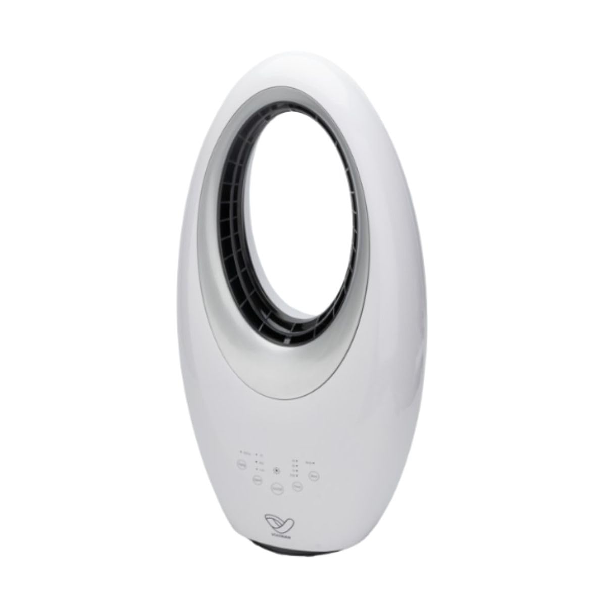 Voltman - Ventilateur colonne Blanc silencieux et oscillant - 60W - Télécommande 3 vitesses