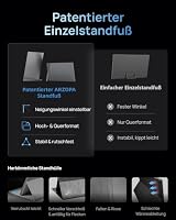 ARZOPA 16.1'' 144Hz Tragbarer Monitor, 106% sRGB Portable Gaming Monitor 1920×1080P FHD HDR 144HZ mit Einem Standfuß Aufbewahrungstasche Mobile Bildschirm für Laptop/PC/Mac/PS5/Xbox - Z1FC Grau – Ansicht 4