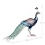 Kircust Metal Peacock Statue for Outdoor Decor - 24" L Elegant Peacock Sculpture for Garden, Patio, Yard, or Home - Weatherproof & Handcrafted Peacock Art