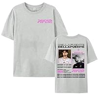 Rapador Dellafuente THICHS Men Ropa De Verano En Exceso De Manga Corta Camiseta Macho Casual Hop Street Camiseta Top Camisetas (E L)