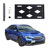 Front Bumper Tow Hook License Plate Mount Bracket for Subaru WRX STI 2022-2025,No Drill Tow Bumper Tow Hole Hook License Plate Mount Adapter Relocation Kit Accessories (WRX 2022-2025)