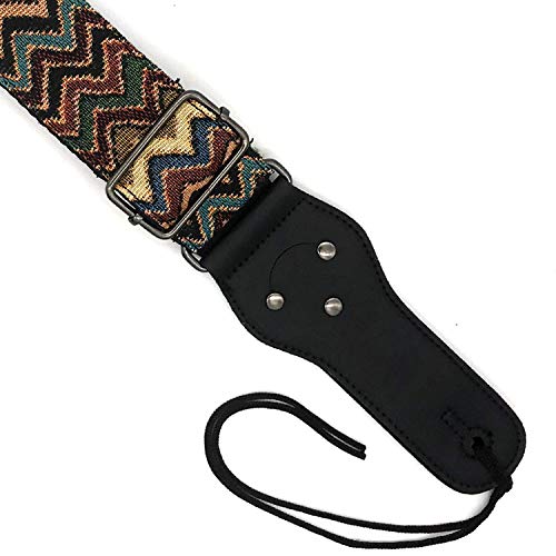 Poromoro Sangle de guitare réglable avec 2 verrous de sangle et 1 bouton de sangle en cuir - Les Beatles, Paul McCartney, John Lennon, RIngo Starr, George Harrison Poromoro Sangle de guitare réglable avec 2 verrous de sangle et 1 bouton de sangle en cuir – Image 3