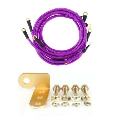 Bosiyrggrl Kit de Cables de Universales para Coche, de Puente de Arranque para Mejorar la Potencia de Coches, SUV y SUV B