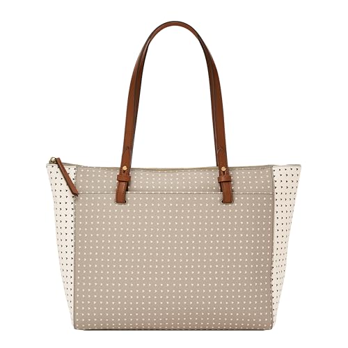 Fossil Womens Rachel Faux Leather Tote Bag Purse Handbag Hearts (Model: ZB7446745)