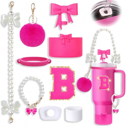 9PCS Pink Stanley Cup Accessories Set for Stanley Cup 30oz 40oz