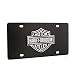 Harley-Davidson Black Coated License Plate with Black & Chrome Bar & Shield