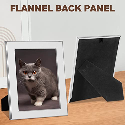 Iziddo 2 Pack 8X10 Silver Metal Picture Frame, Gift Photo Frames, Wall Mount Or Tabletop, Vertical Or Horizontal (Silver, 8X10) #TOP2