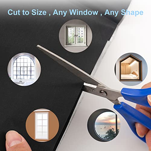 Portable Blackout Shades,Blackout Blind Curtain,118" X 57" Travel Window Blackout Curtains, Blackout Window Cover,Room Darkening Curtains, Blackout Blinds Window Curtains For Bedroom Nursery Dorm Room #TOP4