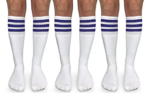 Jefferies Socks Girls Boys Stripe Vintage Knee High Tube Socks 3 Pair Pack