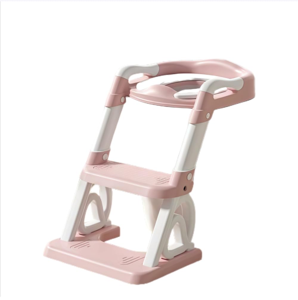 Reductor de inodoro infantil reductores, elevador de inodoro para niños aseo limpio aprendizaje adaptador (rosa)