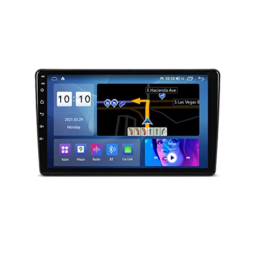 HTXPSM Android 10.0 - Reproductor de DVD estéreo para coche, navegación GPS táctil, radio 2 DIN para Citroën Berlingo 2008-2019, navegación GPS, pantalla táctil de 9 pulgadas, reproductor multimedia