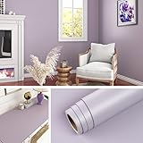 Livelynine 15.8x394 Inch Peel and Stick Wallpaper Purple Self Adhesive Contact Paper Decorative Lilac Lavender Girl Wallpaper for Bedroom Girly Room Kids Cubicle Dresser Cover Classroom Contact Paper