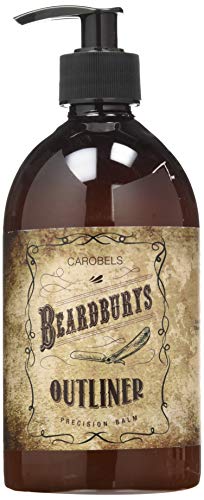 Beardburys Outliner | Gel de Afeitar Transparente, Perfilar Barba y Perfilar Bigote con Aloe Vera. 500 ml