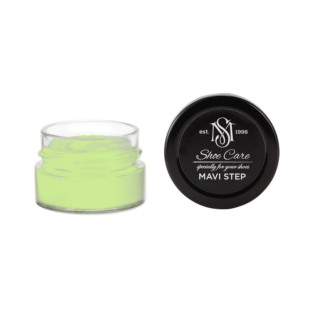 Crème de Cirage Premium - NCS S 0540-G40Y Vert Pomme - Soin Nourrissant & Rénovateur de Couleur pour Cuir Lisse par MAVI STEP - 1.70 fl oz / 50 ml