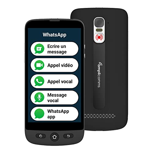 Amplicomms M510-M 4G Smartphone för Seniorer med SOS-knapp