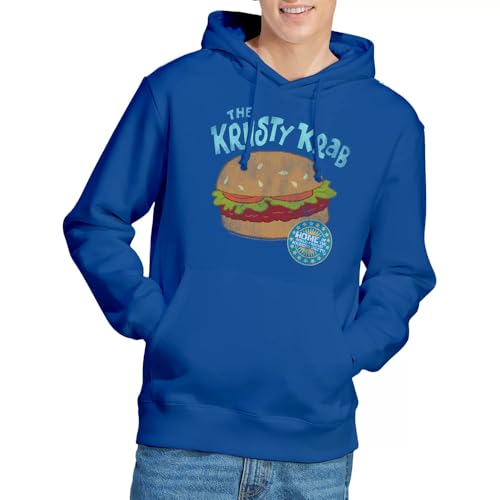 Sweatshirt à capuche mixte Bob l'Éponge Krusty Krab bleu