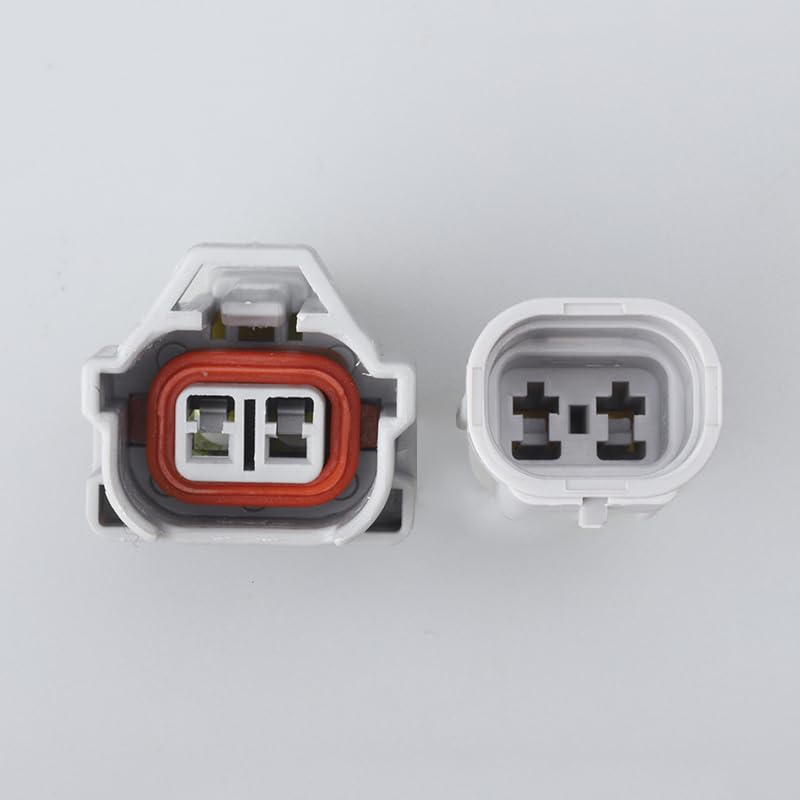 2Pin Male Female Nippon for Denso Fuel Injector Wire Connector 6189-0060 6180-2405 - (Color Name: M and F)