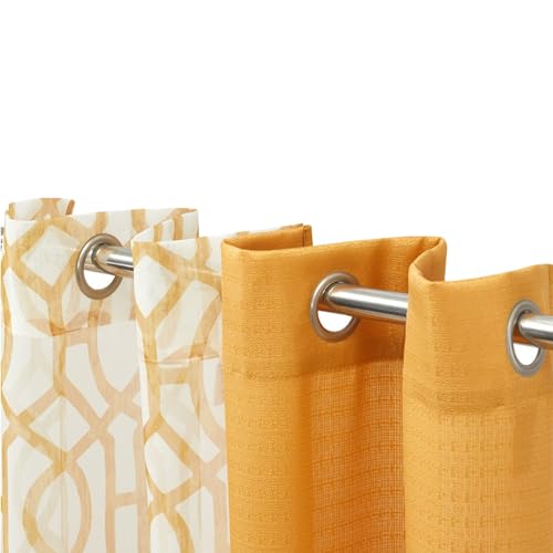 SEDLAV Kingswood Curtain Set - 27.5" x 63" Brown Sugar