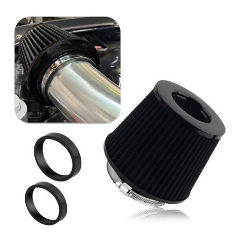 Cold Air Intake Filter with 76,89,102mm Adapter...