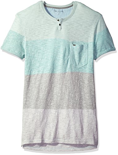 Calvin Klein Jeans Men's Short Sleeve Slub Slit Neck T-Shirt