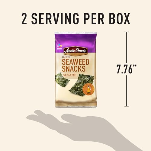 Annie Chun's Roasted Seaweed Snacks, Sesame, 0.35-ounce (Pack of 12), America's #1 Selling Seaweed Snacks 23333-29622 - Thumbnail 6