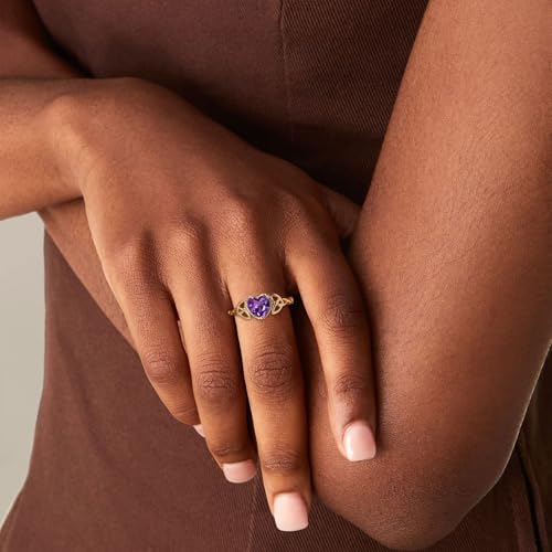 10K 14K 18K Solid Gold Gemstone Celtic Knot Ring 1.5 Carat Heart Cut Knot Promise Anniversary Ring Jewelry Gifts Size 3-15 Engrave Name4