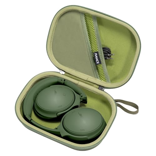 RAIACE Hard Storage Case Compatible with Bose QuietComfort QC 45 QC45 SE QC 35 QC 35 II QC SE Headphones Travel Carrying Bag. (Case Only)-Green