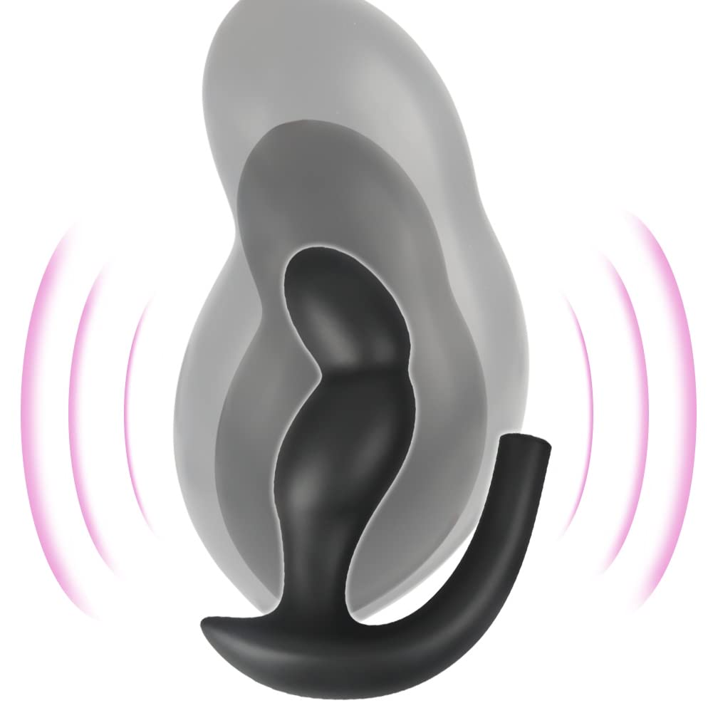 Roluck Tapón anal inflable de silicona líquida para estimulación del punto G y la próstata, entrenamiento anal y masaje, juguete sexual