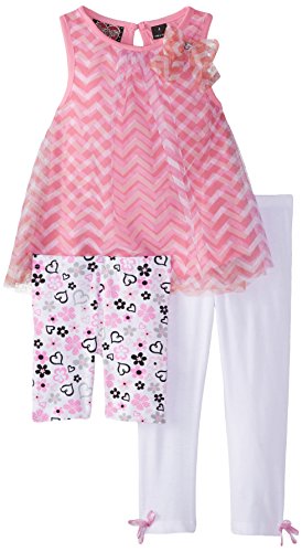 Image of Forever Me Little Girls' Printed Tulle Tunic with Capri