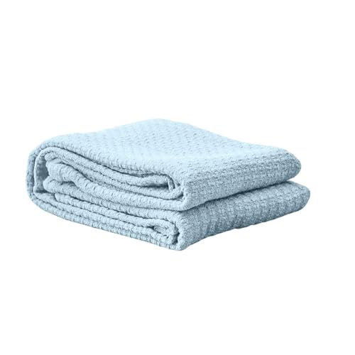 JUSHZ Batamanta Mujer Cobija Plaid Cama Manta Sofa Blanket Grande Algodon Suave Larga Funda De Sofá De Algodón Suave Cómoda Y Transpirable (Blue A,180x260cm)