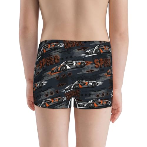 Boys' Cotton Boxer Brief Soft Underwear-Cool Sports Car3