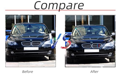 Image of Grille color stripes Compatible with bmw accessories 2004-2010 E60 5 Series 525i 528i 530i 535i 540i 545i 550i M5 11-Beams