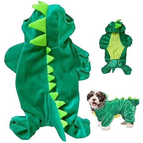 Obelunrp Dog Dinosaur Costume for Winter Cover