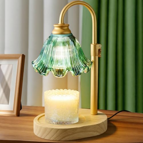 Candle Warmer Lamp with Timer & Dimmer, Adjustable Height Electric Wax Melt Warmer for Scented Jar Candles, Home Fragrance Decor, Birthday Gifts Women