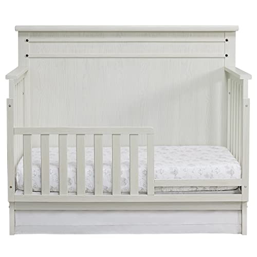 Image of Soho Baby Ellison Crib to Toddler Bed Guard Rail Conversion Kit, Rustic White, GreenGuard Gold Certified
