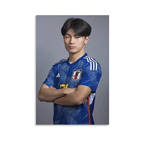 上田綺世 サッカー日本代表 ポスター（1） アートパネル キャンバス ポスター 壁アート 誕生日ギフト ホームアートワーク すぐに掛けられます08x12inch(20x30cm)