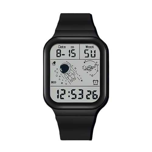Image of Unisex Digital Sports Watch with Luminous Display Waterproof Wristwatch for Kids