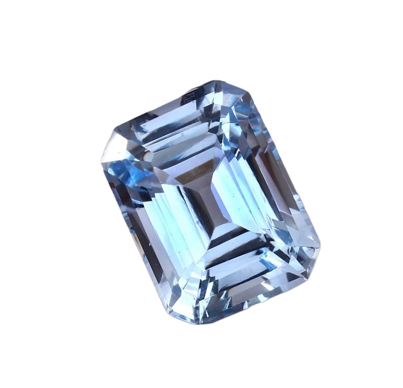 Aigue-marine brésilienne naturelle 20x15mm : pierre taillée sans défaut de taille pour bijoux