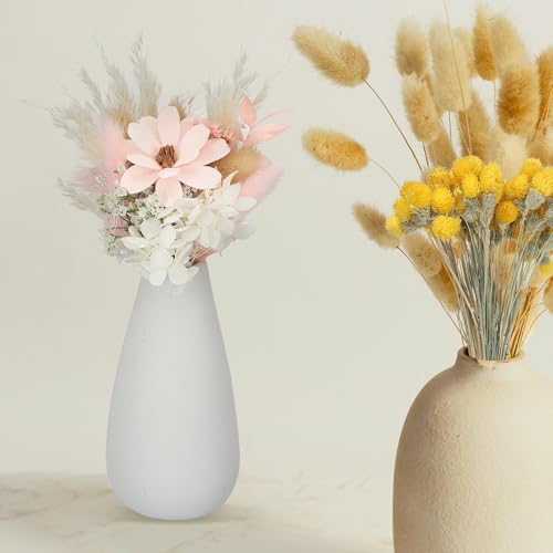 PATIKIL Mini Dried Flower Bouquet, 6 Pcs Pampas Grass Natural Wildflower with Stem Decor Baby's Breath Boho Floral Plant Flower for Crafts DIY Photo Props Gift Wedding Decor, Purple/White by PATIKIL - Image 5