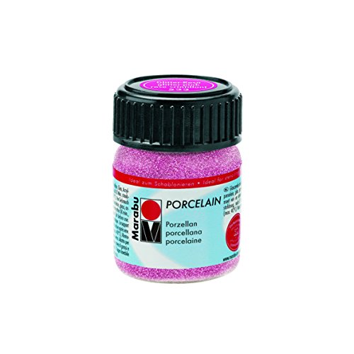 Marabu Jar, Glitter Pink, 2.8 x 2.8 x 4.2 cm