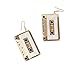 Personality Cassette Tape Dangle Earrings Acrylic Punk Funny Earrings for Women-Pink