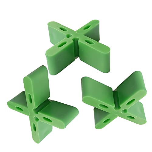 6 mm x 15 mm Dicke Grüne Farbe Outdoor Maurer Abstandhalter Betonplatte Abstandhalter Garten Ziegel Fugenabstandhalter mit Bruchstelle T Abstandhalter Kreuzquadrat Ziegelabstandhalter
