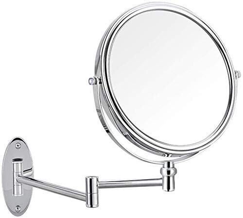 Miroir grossissant double face mural pliable et rétractable FIDEMM pour la salle de bain