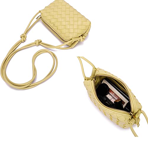 Image of ZEDIUH Woven Crossbody Shoulderbag, Small Vegan Leather Purse