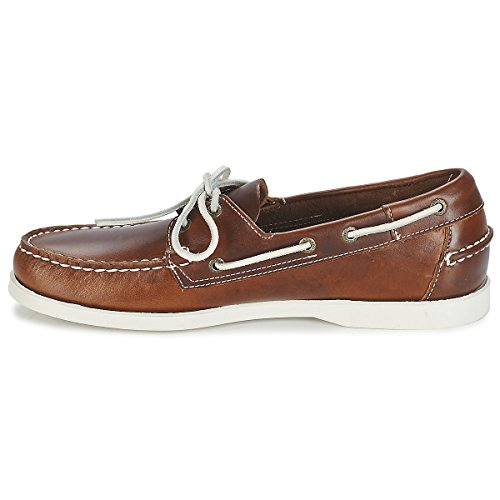 Image of Sebago Men's Docksides Portland Waxed Boat Shoes, Brown (Brown 900), 8.5 UK (43 EU)